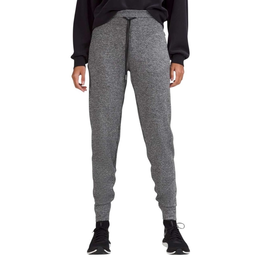 Lululemon Engineered Warmth Jogger Pant Grey Merino Wool Sz 6